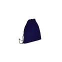 Variante Bleu foncé - Sac à cordon personnalisable en non-tissé recyclé 75 g/m² avec logo - 38 x 42 cm