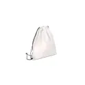 Variante Blanc - Sac à cordon personnalisable en non-tissé recyclé 75 g/m² avec logo - 38 x 42 cm