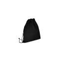 Variante Noir - Sac à cordon personnalisable en non-tissé recyclé 75 g/m² avec logo - 38 x 42 cm