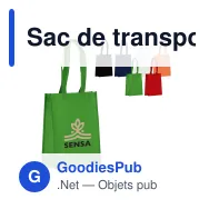 Sac de transport personnalisable en non-tissé laminé recyclé 24 x 11 x 30 cm avec logo - S - Miniature 1