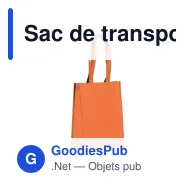 Sac de transport personnalisable en non-tissé laminé recyclé 24 x 11 x 30 cm avec logo - S - Miniature 3