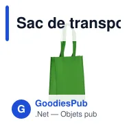 Sac de transport personnalisable en non-tissé laminé recyclé 24 x 11 x 30 cm avec logo - S - Miniature 5