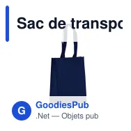 Sac de transport personnalisable en non-tissé laminé recyclé 24 x 11 x 30 cm avec logo - S - Miniature 6