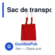 Sac de transport personnalisable en non-tissé laminé recyclé 24 x 11 x 30 cm avec logo - S - Miniature 7
