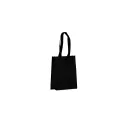 Variante Noir - Sac de transport personnalisable en non-tissé laminé recyclé 24 x 11 x 30 cm avec logo - S