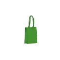 Variante Vert clair - Sac de transport personnalisable en non-tissé laminé recyclé 24 x 11 x 30 cm avec logo - S