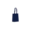 Variante Bleu foncé - Sac de transport personnalisable en non-tissé laminé recyclé 24 x 11 x 30 cm avec logo - S