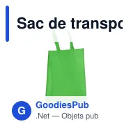 Sac de transport personnalisable en non-tissé laminé recyclé 30 x 12 x 40 cm avec logo - M - Miniature 2