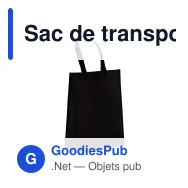 Sac de transport personnalisable en non-tissé laminé recyclé 30 x 12 x 40 cm avec logo - M - Miniature 3