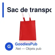 Sac de transport personnalisable en non-tissé laminé recyclé 30 x 12 x 40 cm avec logo - M - Miniature 4