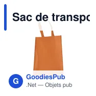 Sac de transport personnalisable en non-tissé laminé recyclé 30 x 12 x 40 cm avec logo - M - Miniature 5