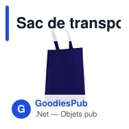 Sac de transport personnalisable en non-tissé laminé recyclé 30 x 12 x 40 cm avec logo - M - Miniature 6