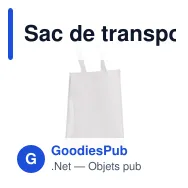 Sac de transport personnalisable en non-tissé laminé recyclé 30 x 12 x 40 cm avec logo - M - Miniature 7