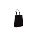 Variante Noir - Sac de transport personnalisable en non-tissé laminé recyclé 30 x 12 x 40 cm avec logo - M