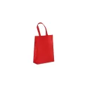 Variante Rouge - Sac de transport personnalisable en non-tissé laminé recyclé 30 x 12 x 40 cm avec logo - M