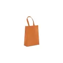 Variante Orange - Sac de transport personnalisable en non-tissé laminé recyclé 30 x 12 x 40 cm avec logo - M