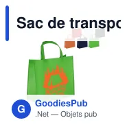 Sac de transport personnalisable en non-tissé laminé recyclé 40 x 16 x 35 cm avec logo - L - Miniature 1