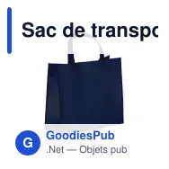 Sac de transport personnalisable en non-tissé laminé recyclé 40 x 16 x 35 cm avec logo - L - Miniature 2