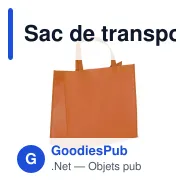 Sac de transport personnalisable en non-tissé laminé recyclé 40 x 16 x 35 cm avec logo - L - Miniature 5