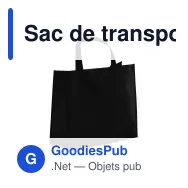 Sac de transport personnalisable en non-tissé laminé recyclé 40 x 16 x 35 cm avec logo - L - Miniature 7