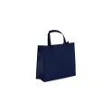 Variante Bleu foncé - Sac de transport personnalisable en non-tissé laminé recyclé 40 x 16 x 35 cm avec logo - L