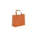Variante Orange - Sac de transport personnalisable en non-tissé laminé recyclé 40 x 16 x 35 cm avec logo - L