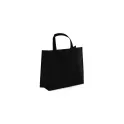 Variante Noir - Sac de transport personnalisable en non-tissé laminé recyclé 40 x 16 x 35 cm avec logo - L