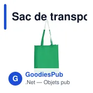 Sac de transport personnalisable en non-tissé recyclé 38 x 9 x 42 cm avec logo - Soufflet - Miniature 2