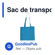 Sac de transport personnalisable en non-tissé recyclé 38 x 9 x 42 cm avec logo - Soufflet - Miniature 8