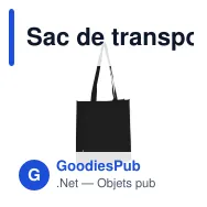 Sac de transport personnalisable en non-tissé recyclé 38 x 9 x 42 cm avec logo - Soufflet - Miniature 9