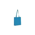 Variante Bleu - Sac de transport personnalisable en non-tissé recyclé 38 x 9 x 42 cm avec logo - Soufflet