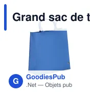 Grand sac de transport personnalisable en non-tissé recyclé 45 x 18 x 45 cm avec logo - XL - Miniature 2