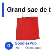 Grand sac de transport personnalisable en non-tissé recyclé 45 x 18 x 45 cm avec logo - XL - Miniature 7