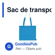Sac de transport personnalisable non-tissé recyclé longues poignées avec logo - 38 x 42 - Miniature 10