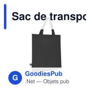 Sac de transport personnalisable non-tissé recyclé poignées courtes avec logo - 38 x 42 - Miniature 4