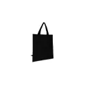 Variante Noir - Sac de transport personnalisable non-tissé recyclé poignées courtes avec logo - 38 x 42