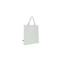 Variante Blanc - Sac de transport personnalisable non-tissé recyclé poignées courtes avec logo - 38 x 42
