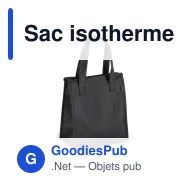 Sac isotherme personnalisable en R-PET non tissé format moyen avec logo - 23 x 27,5 cm - Miniature 2