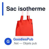Sac isotherme personnalisable en R-PET non tissé format moyen avec logo - 23 x 27,5 cm - Miniature 3