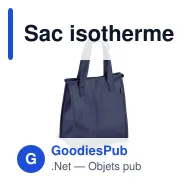 Sac isotherme personnalisable en R-PET non tissé format moyen avec logo - 23 x 27,5 cm - Miniature 4