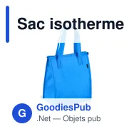 Sac isotherme personnalisable en R-PET non tissé format moyen avec logo - 23 x 27,5 cm - Miniature 5