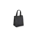 Variante Noir - Sac isotherme personnalisable en R-PET non tissé format moyen avec logo - 23 x 27,5 cm