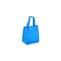 Variante Bleu clair - Sac isotherme personnalisable en R-PET non tissé format moyen avec logo - 23 x 27,5 cm