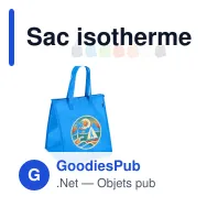 Sac isotherme personnalisable en R-PET non tissé grand format avec logo - 33 x 37 cm - Miniature 1