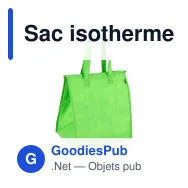 Sac isotherme personnalisable en R-PET non tissé grand format avec logo - 33 x 37 cm - Miniature 2