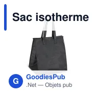 Sac isotherme personnalisable en R-PET non tissé grand format avec logo - 33 x 37 cm - Miniature 6