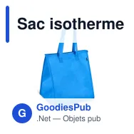 Sac isotherme personnalisable en R-PET non tissé grand format avec logo - 33 x 37 cm - Miniature 7