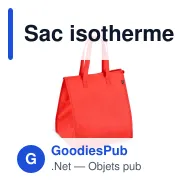 Sac isotherme personnalisable en R-PET non tissé grand format avec logo - 33 x 37 cm - Miniature 8