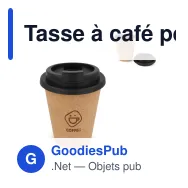 Tasse à café personnalisable en liège 350 ml avec logo - R-PP - Miniature 1