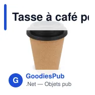 Tasse à café personnalisable en liège 350 ml avec logo - R-PP - Miniature 2